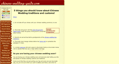 Desktop Screenshot of chinese-wedding-guide.com